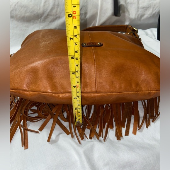 Like new Frye Whiskey Heidi Fringe Hobo slouchy Bag - Picture 12 of 15